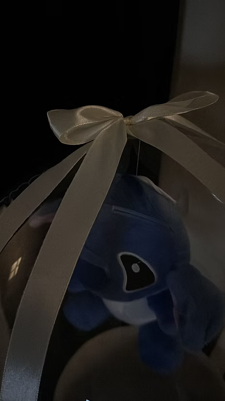 استيس باليتشون شفاف مع ورد